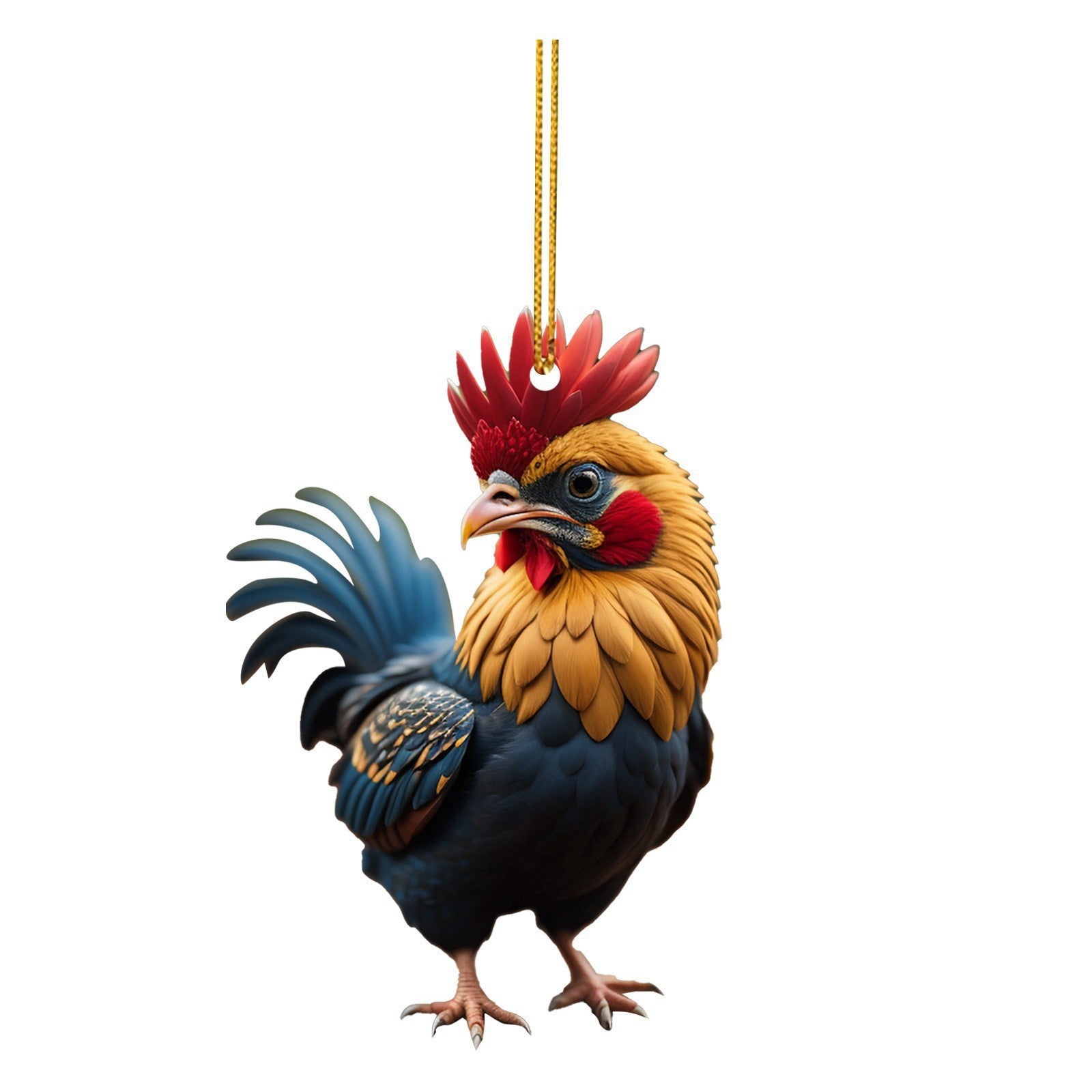 Wholesale Christmas Creative Animal Chicken Christmas Tree Acrylic  Decorations